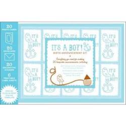 Its A Boy Birth Announcement Kit Box-set