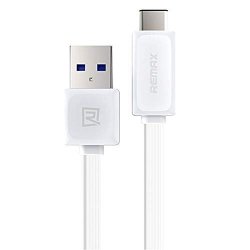 Quick Power Flat Usb-c Cable For Huawei Y9 Prime 2019 With USB 3.0 Gigabyte Speeds And Quick Charge Compatible White 3.3FT 1M