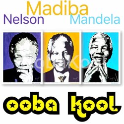Nelson Mandela Madiba Anniversary Limited Edition Prints 3 Set Signed By Artist Oobakool