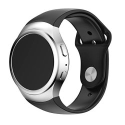 Vesniba Luxury Silicone Watch Band Strap For Samsung Galaxy Gear S2 SM-R720 Smart Watch Black