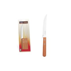 : Dynamic 6-PIECE Set Of Steak Knives With Stainless-steel Blades And Natural Wood Handles- 22300 605