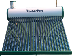 The Sun Pays Low Pressure 250l Solar Geyser with Auxiliary Tank