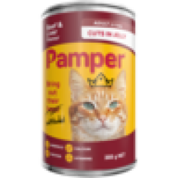 Pampers Pamper Cuts In Jelly Beef & Liver Flavoured Cat Food Can 385G