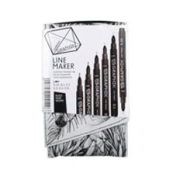 Line Maker Pens - Black Set Of 6
