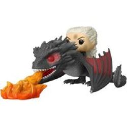 Pop Rides: Game Of Thrones - Daenerys And Fiery Dragon Vinyl Figure