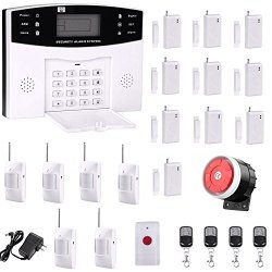 AG-security High Efficiency Security System 99+8 Zone Automatic Alarm GSM Sms Home Burglar Security Wireless GSM Alarm System Detector Sensor Kit Remote Control