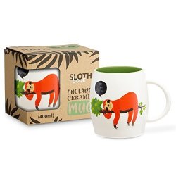 MUG Sloth Sorry I'm Busy Right Now With Gift Box Great Large 12 Oz Ceramic Novelty Coffee And Tea S By Foraging