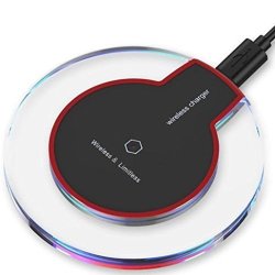 Morecome Qi Wireless Fast Charging Pad For Samsung Galaxy Note 8 Black