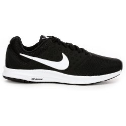 Nike Size 6 Downshifter 7 Mens Running Shoes in Black & White