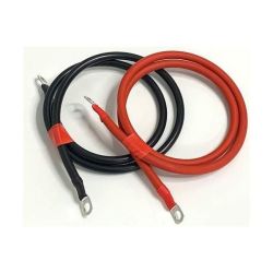 Solarix Battery Cable Set - Includes 1X 1 Metre 16MM2 Pvc Red Cable 1X 1 Metre 16MM2 Pvc Black Cable With 6MM Metal Ring