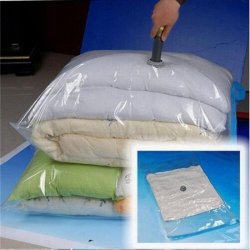 Hot Vacuum Bag Storage Organizer Transparent Border Foldable Extra Large Seal Compressed Travel Savi