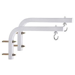 Lantwoo Universal Wall Hanging 11" Projector Screen L-bracket With Hook And Screws For Projector Screens Renewed