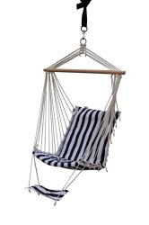 Fine Living - Hanging Chair With Foot Hammock