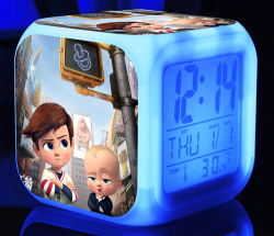 Boss Baby Digital LED Alarm Clock 8X8X8CM