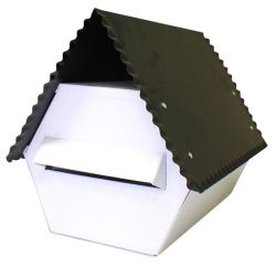 Fragram Electro Galvanised Letter Box in Black
