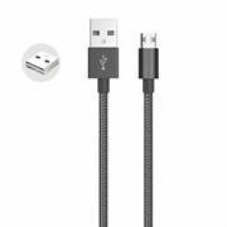 WHIZZY Reversible Micro USB Charge And Data Sync Cable- Plug The Cable Into A Micro USB Port In Any Way 1.0 Metre Cable Length