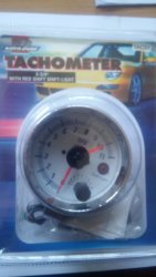 Tachometer With Red Shift Light