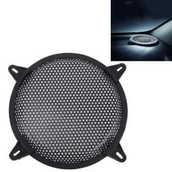8 Inch Car Auto Metal Mesh Black Round Hole Subwoofer Loudspeaker Protective Cover Mask Kit With ...