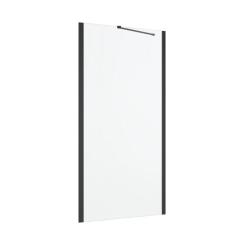 Shower Fixed Panel Remix Black With Clear Glass 100X195CM