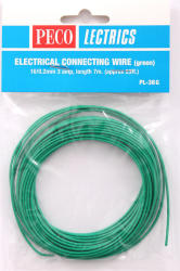 Peco Lectrics Electrical Connecting Wire Green Pl-38g