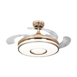 Ceiling Fan With Retractable Blade FCF056 Brass