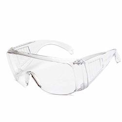 Dameing Safety Glasses Over Glasses Goggles Protective Eyewear Eyewear Protective Safety Glasses With Clear Anti-scratch Lenses For Laboratory Construction Industrial Safety