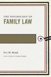 The Psychology Of Family Law Paperback