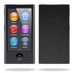Mightyskins Protective Skin Decal Cover For Apple Ipod Nano 7G 7TH Generation MP3 Player Wrap Sticker Skins Carbon Fiber