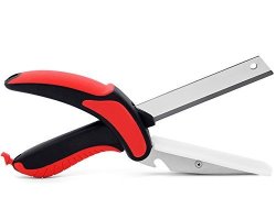 Ldk Heavy Duty Kitchen Shears With Built-in Cutting Board Professional Cutter Come-apart Kitchen Scissors Super Sharp Stainless Steel Blade For Vegetables Fruits Chopper KS-1008