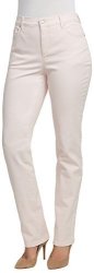 Gloria Vanderbilt Amanda Colored Straight Leg Denim Jeans Pink Dogwood 14