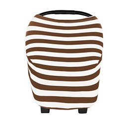 Nursing Cover Liangxiang Breast Feeding Covers Scarf Car Seat Canopy For Moms Breeze Baby Infant Brown&white