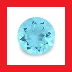 Aquamarine - Vibrant Bright Blue Round Cut - 0.05CTS
