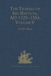The Travels of Ibn Battuta. A.D. 1325-1354. Index. Volume V. Hakluyt Society, Second Series, 190