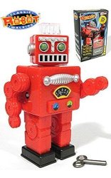 4D Master Christmas Robot Red Walking Puzzle - Windup Toy