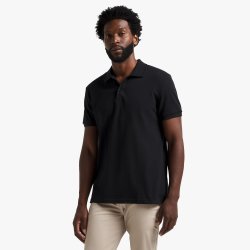 Jet Men&apos S Black Basic Golfer Shirt