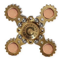 New 2017 Original Dragon Spinner 4 Winged Brass Hand Fidget Spinner Toy Edc Luxury Helps You Focus And Reduce Stress Spins Up To 6 Minutes