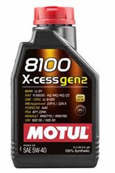 Motul 109774 8100 X-cess GEN2 5W-40 Motor Oil 1-LITER Bottle