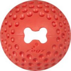 Rogz Large 78mm Gumz Dog Treat Ball in Red