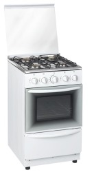 Zero Appliances 4 Burner White Gas Stove