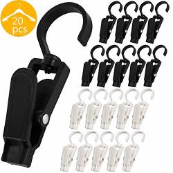 Eigpluy Laundry Hooks Clip Super Strong Plastic Swivel Hanging Curtain Clips Clothes Pins 4.3 Inches Beach Towel Clips For Beach lounge Chairs - Keep Your