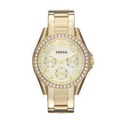 Fossil Riley Multifunction Stainless Steel Women's Watch - Gold