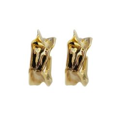 Signature Stylish Gold Plated Earrings
