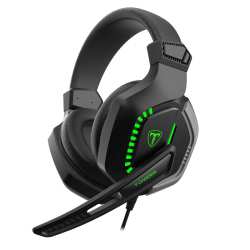 T-dagger Eiger 2 X 3.5MM MIC And Headset + USB Power Only |mute + Volume Buttons|green Backlighting Over-ear Gaming Headset - Black