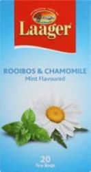 Mint Flavoured Rooibos & Chamomile Blend Tea 20 Tagless Teabags
