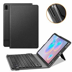 Fintie Keyboard Case For Samsung Galaxy Tab S6 10.5" 2019 Model SM-T860 T865 T867 Patented S Pen Slot Design Folio Stand Cover With Removable Wireless Bluetooth