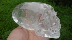 Aa Clear Quartz Natural Crystal Skull Carving 824G