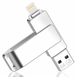 64GB USB Flash Drive Compatible With Iphone Ipad Multi-connector Memory Stick USB 3.0 Mfi Certified Apple Extended Lightning Port For Ios Windows Devices Data