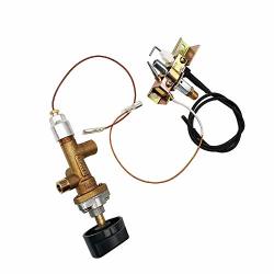 Meter Star Propane Fire Pit Main Control Brass Safety Valve Gas Room Heater Pilot Burner Assembly Parts Thermocouple Safety Device Ignition Component Pilot Assembly Kit