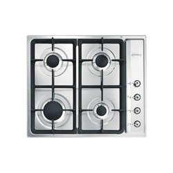 Smeg PS60GHC 60cm Stainless Steel Classic 4 Burner Gas Hob