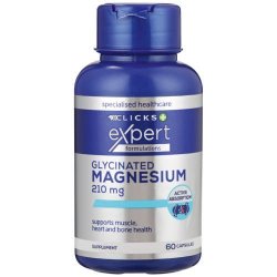 Clicks Expert Magnesium Glycinate Capsules 60 Capsules